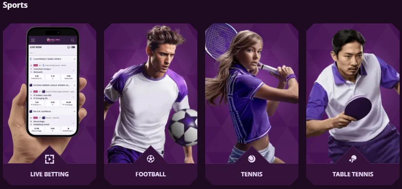 Malina Casino Sporty